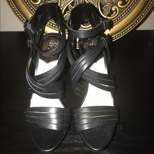 Vince Camuto Black Leather Heels